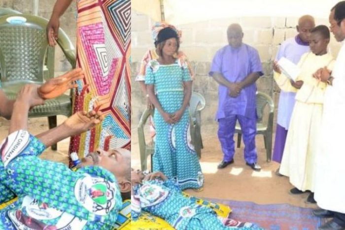 Woman marries bedridden electrician who fell from electric pole: “I’m ready to live with him”