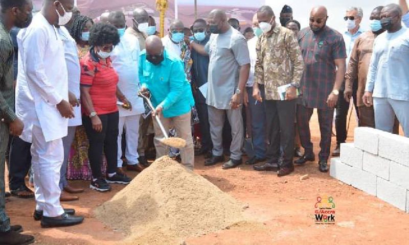 Akufo-Addo cuts sod for $145 million Borteyman sports complex