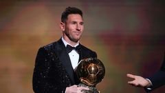 Lionel Messi won his seventh Ballon d'Or after a year in which he captained Argentina to victory at the Copa America and left Barcelona for PSG