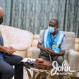 John Mahama with census official