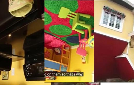 Video: Watch how everything is overturned inside the upside-down house