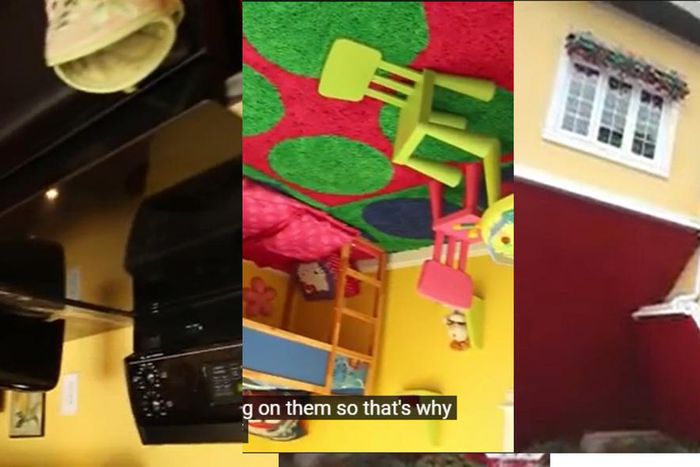 Video: Watch how everything is overturned inside the upside-down house