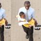 Group to buy car for father who went viral for carrying his daughter during drivers’ strike