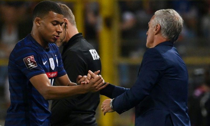 Kylian Mbappe started for France after the saga of his transfer to Real Madrid that didn't happen