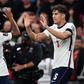England defender John Stones (R) celebrates with Raheem Sterling