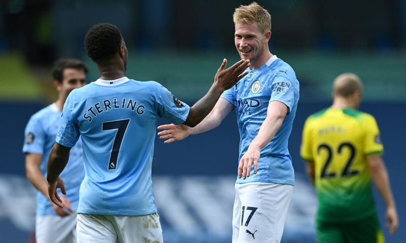 Manchester City midfielder Kevin De Bruyne (right) says he understands Raheem Sterling's frustrations at a lack of game time