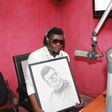 Castro Under Fire receives a portrait during a radio interview in 2014
