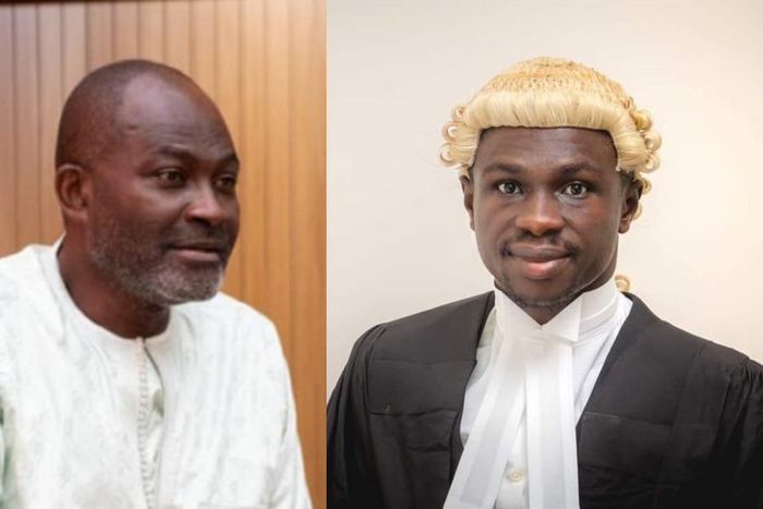 Kennedy Agyapong, MP Assin Central & lawyer Sammy Darko.