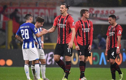 AC Milan got their first point in Group B in a 1-1 draw with Porto