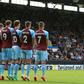 Decisive strike: Arsenal's Martin Odegaard (2nd R) scores with a free-kick in a 1-0 win at Burnley