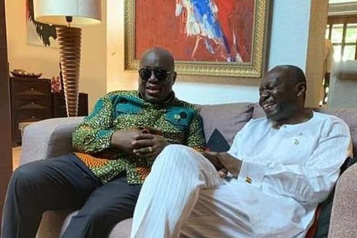 Ken Ofori-Atta with Nana Addo