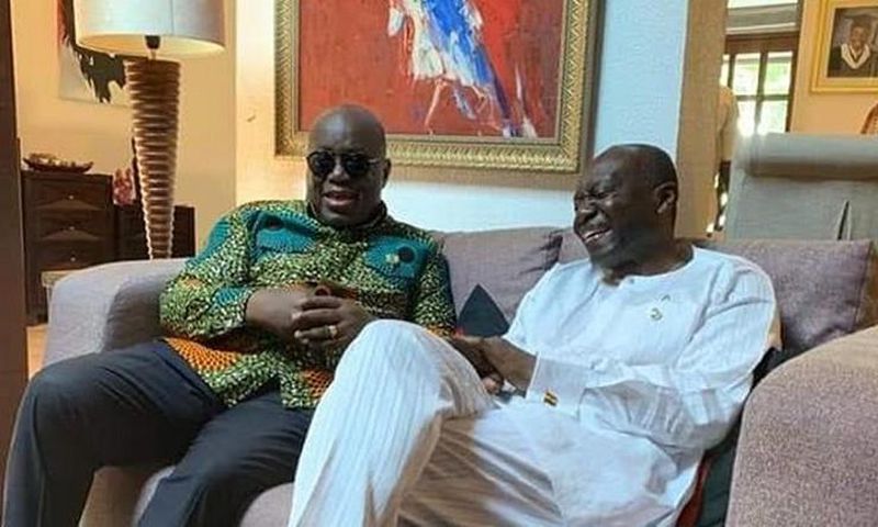 Ken Ofori-Atta with Nana Addo