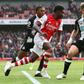 Arsenal's Bukayo Saka opened the scoring against Newcastle