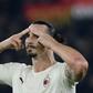 Zlatan Ibrahimovic celebrates his 150t Serie A goal