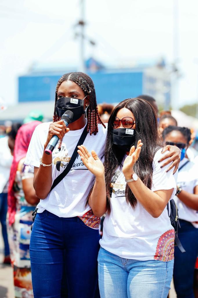 Victoria Michaels' Fashion Connect distributes thousands of nose mask to mark first anniversary
