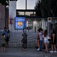 'Bombshell': Barcelona supporters gather in front of the Camp Nou stadium in Barcelona