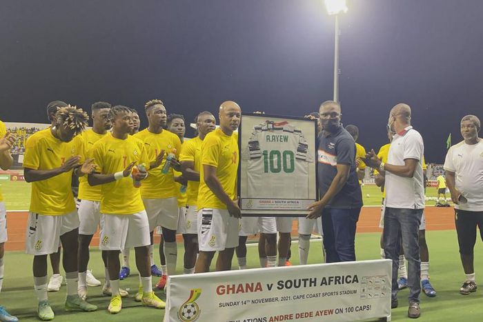History-maker Andre Ayew marks 100th Black Stars appearance in win over South Africa