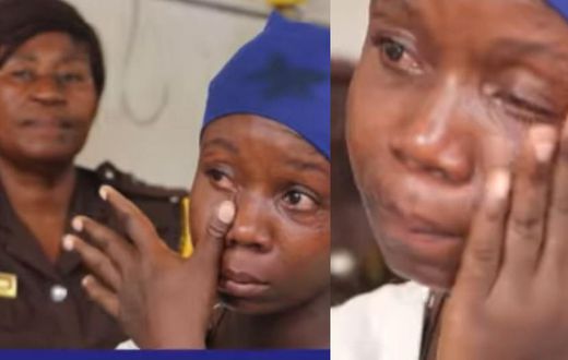 24-year-old Ghanaian single mum of 3 jailed for stealing Ghc5 to buy food for her kids (video)