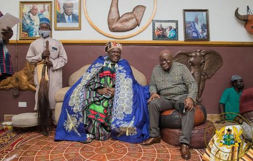 Nana Addo with Kpembewura