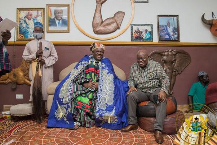 Nana Addo with Kpembewura