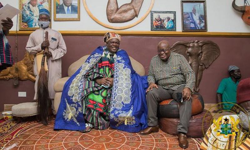 Nana Addo with Kpembewura