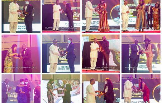 Winners at the Humanitarian Awards Global