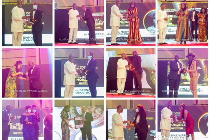 Winners at the Humanitarian Awards Global