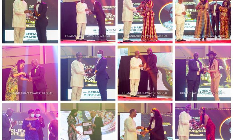 Winners at the Humanitarian Awards Global