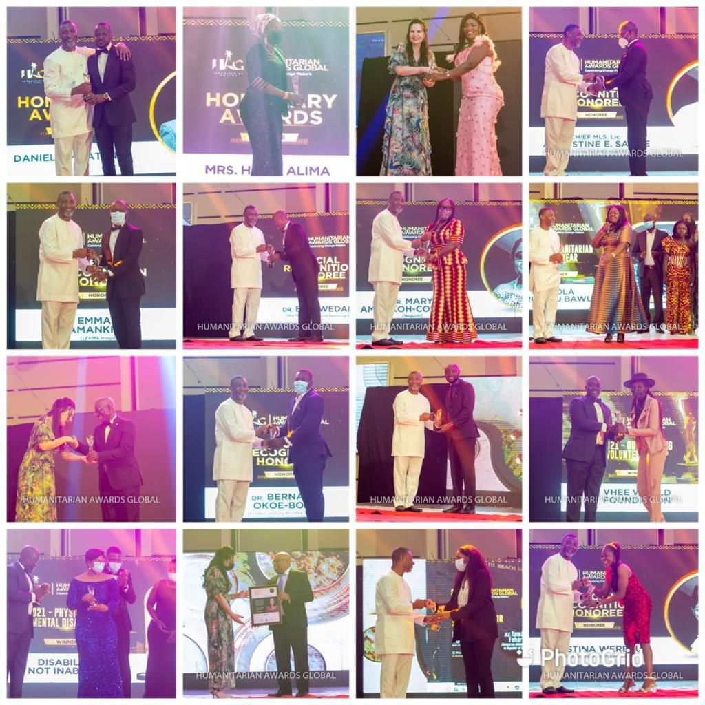 Winners at the Humanitarian Awards Global