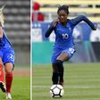 PSG teammates Kheira Hamraoui (left) and Aminata Diallo