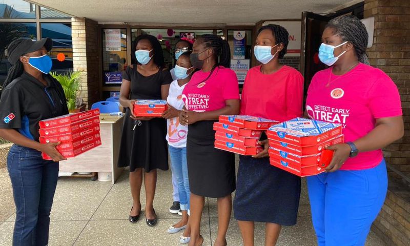 Breast cancer awareness, media storms and Our Day made better with Domino's Ghana