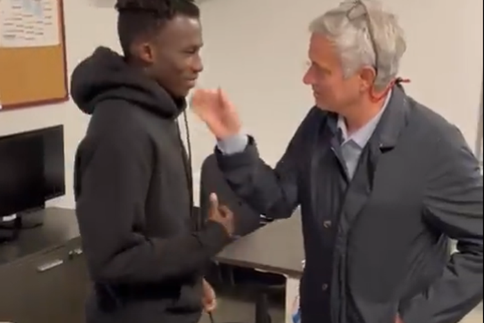 Mourinho and Afena Gyan