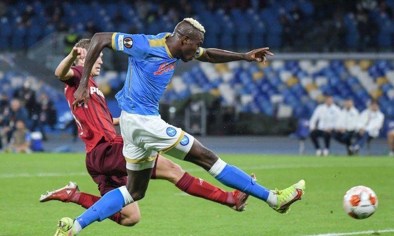 Victor Osimhen has scored four goals in three European games this term