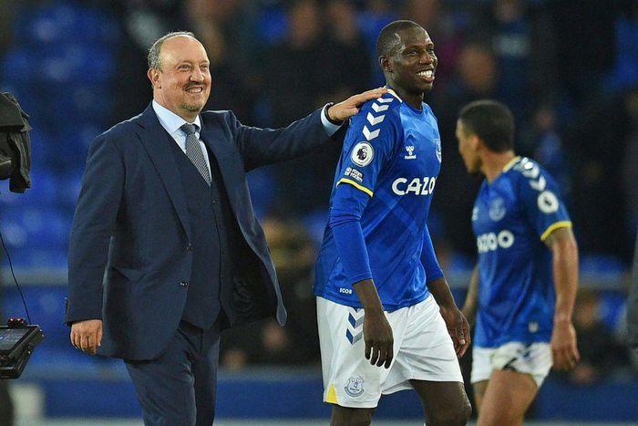 Abdoulaye Doucoure (right)has been in fine form for Everton this season