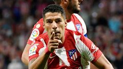 Luis Suarez scored for Atletico Madrid against Villarreal on Sunday but a knee injury has ruled him out of Uruguay's World Cup qualifiers