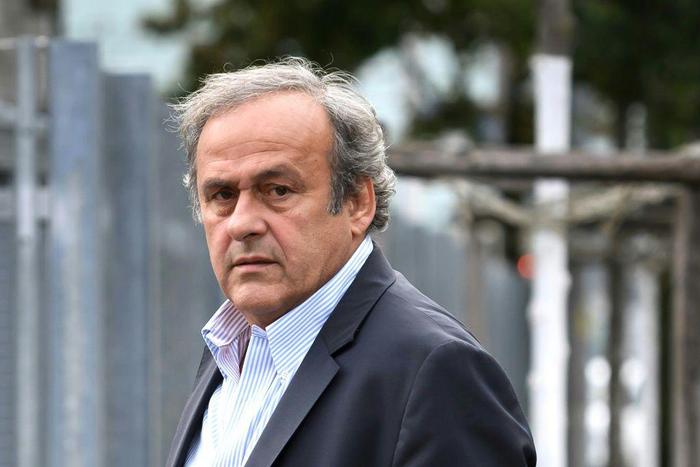 Michel Platini arriving at the Office of the Attorney General of Switzerland in August 2020