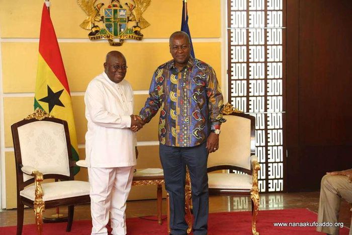 President Nana Addo Dankwa Akufo-Addo with Mahama