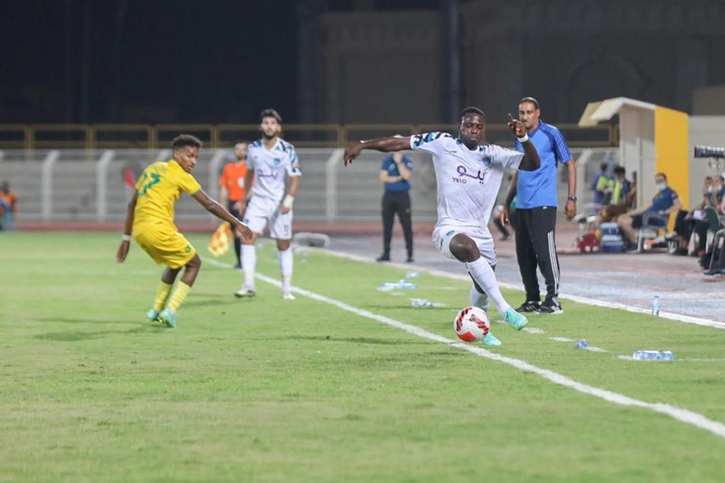 Michael Sarpong in action