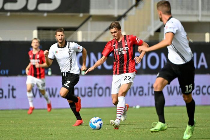 Daniel Maldini scored on his first Serie A start
