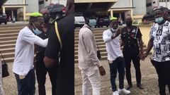 Shatta Wale confronts police