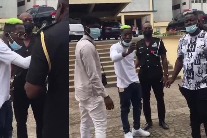 Shatta Wale confronts police