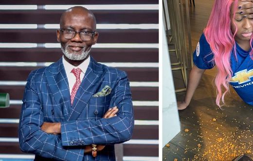 Gabby Otchere Darko trolls frustrated DJ Cuppy over Man United’s 5-0 demolition by Liverpool