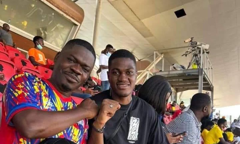 John Mahama’s son Sharaf showed up at stadium to support Hearts of Oak against Wydad