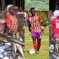 Photos: Emmanuel Nettey’s mum warms hearts after wearing son’s jersey to work