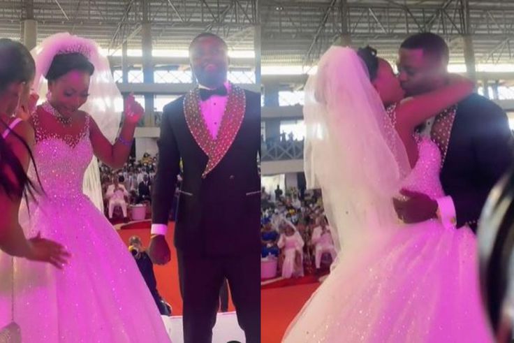 Naa Dromo and Charles kiss