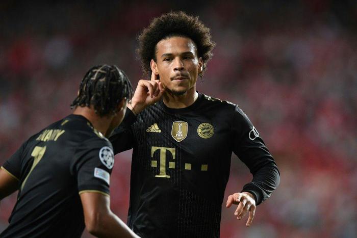 Leroy Sane scored twice as Bayern overpowered Benfica in the second half in Lisbon
