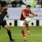 Al Ahly forward Mohamed Sherif (R) scored the first goal in a 3-0 victory over Kaizer Chiefs in the CAF Champions League final in Casablanca on Saturday