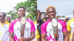 Asamoah Gyan, Samuel Takyi receive Queen’s Baton as parade continues