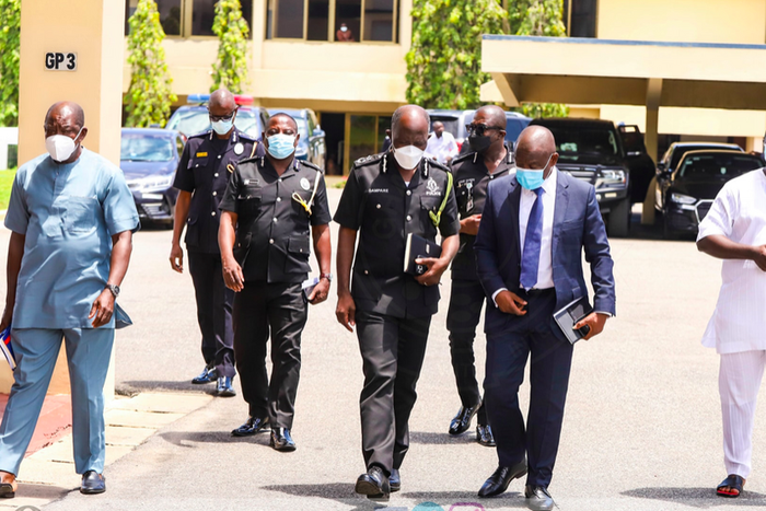 Police and COCOBOD officials