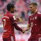 Bayern Munich midfielders Joshua Kimmich (R) and Serge Gnabry (L) are both in quarantine due to Covid-19